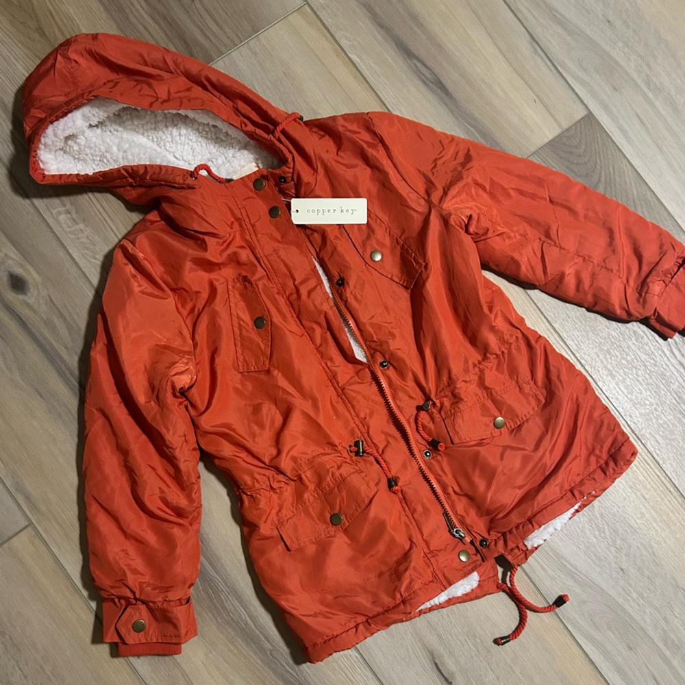 NWT Girls Copper Key Puffer
